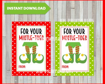 Etiqueta de pedicura Etsy photo about For Your Mistletoes Printable referred to as Etiqueta de pedicura Etsy